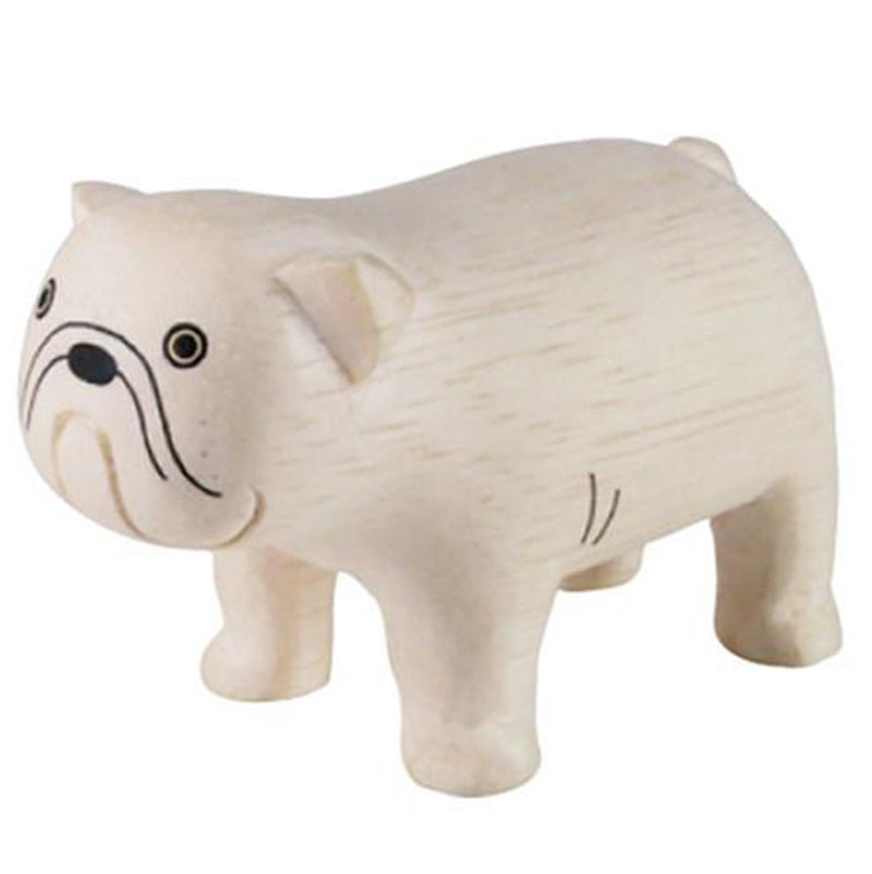 T-Lab Polepole Wooden Animals Hand-Crafted Toys bull dog