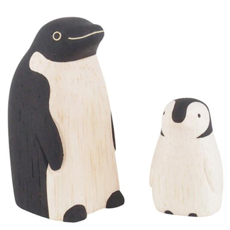 T-Lab Polepole Wooden Animal Family Sets Hand-Crafted Toys penguin