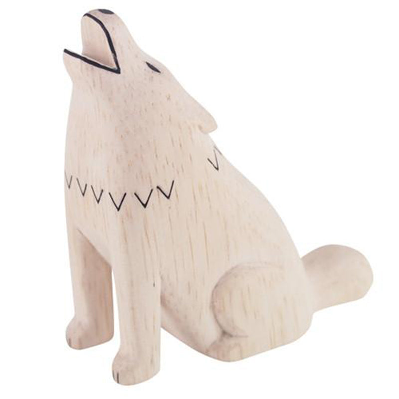 T-Lab Polepole Wooden Animals Hand-Crafted Toys wolf