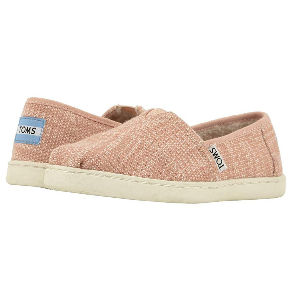 TOMS Rose Cloud Classic Canvas Tiny Kids Shoes Clothing Accessory light pink woven