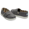 TOMS Shade Classic Canvas Tiny Kid's Shoes Clothing Accessory dark grey