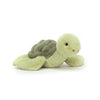 Jellycat Tully Turtle Stuffed Animal Sea Turtle. Front view.