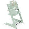 Stokke Adjustable Ergonomic Tripp Trapp High Chair with Baby Set soft mint green