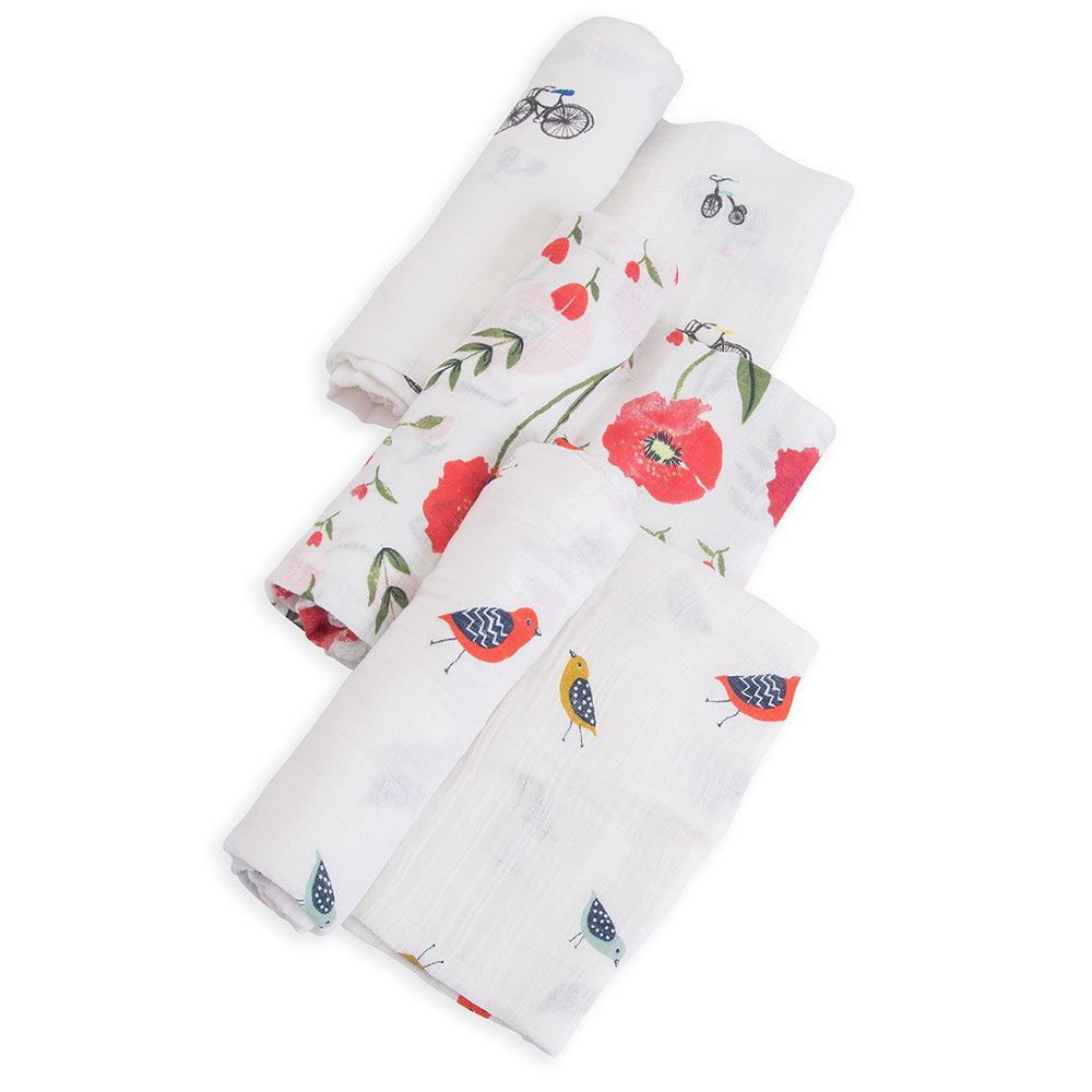 Little Unicorn sumpper poppy cotton muslin baby swaddles