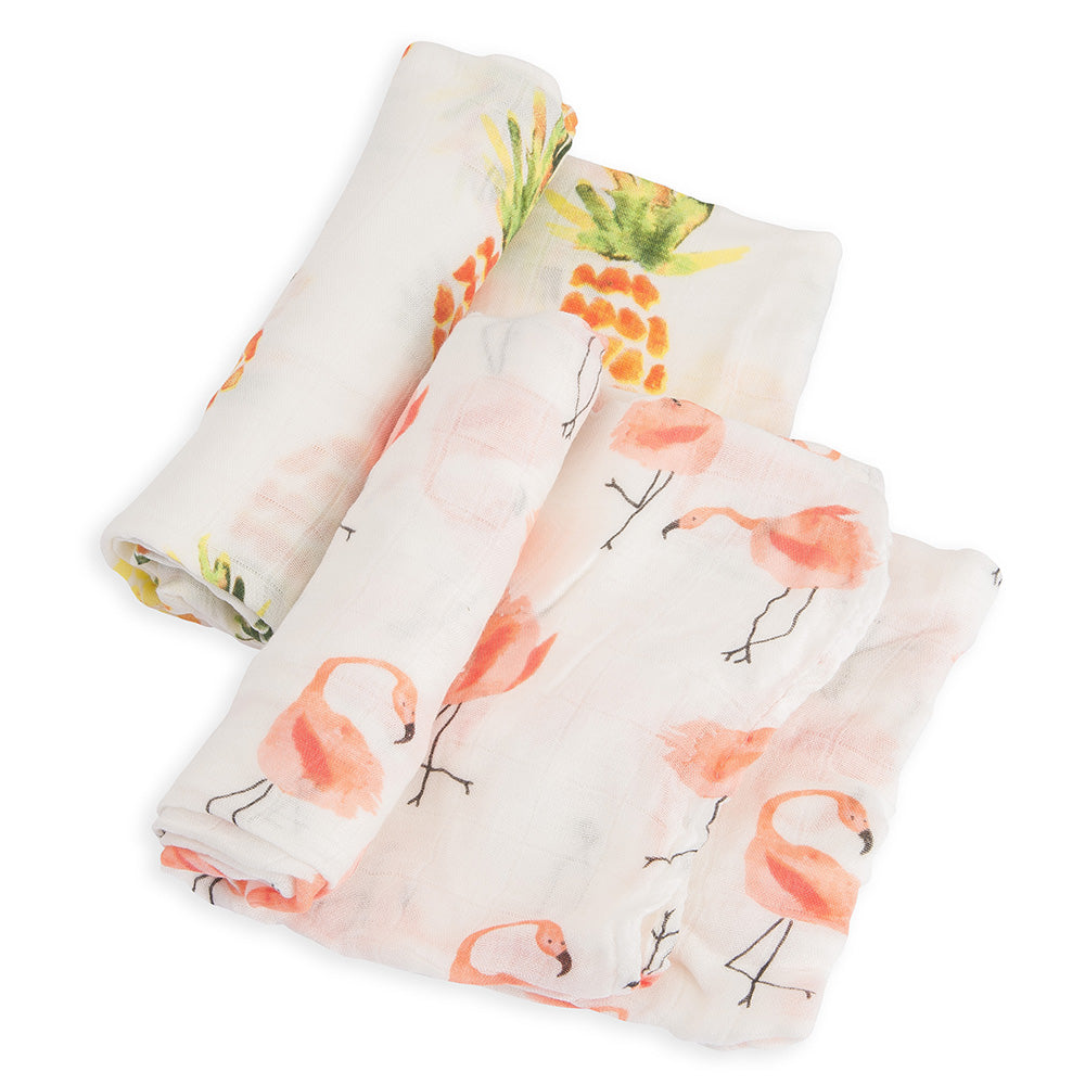 Little Unicorn Cotton Muslin Swaddle blanket Set