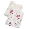 Little Unicorn Deluxe floral Muslin swaddle blankets, how to swaddle a baby