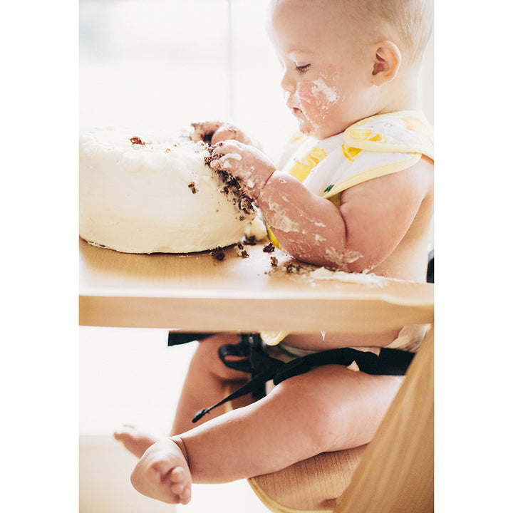 Berry Lemonade Little Unicorn Cotton Classic Baby Bib, cool toddler bib for messy meals.