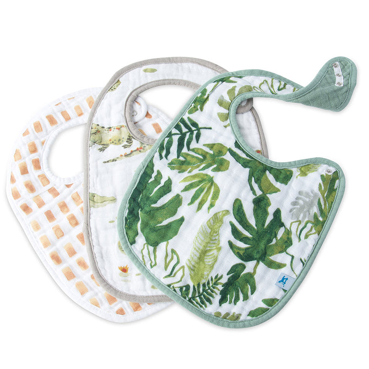 Gators Little Unicorn Cotton Classic Baby Bib, gentle newborn bib for feeding.