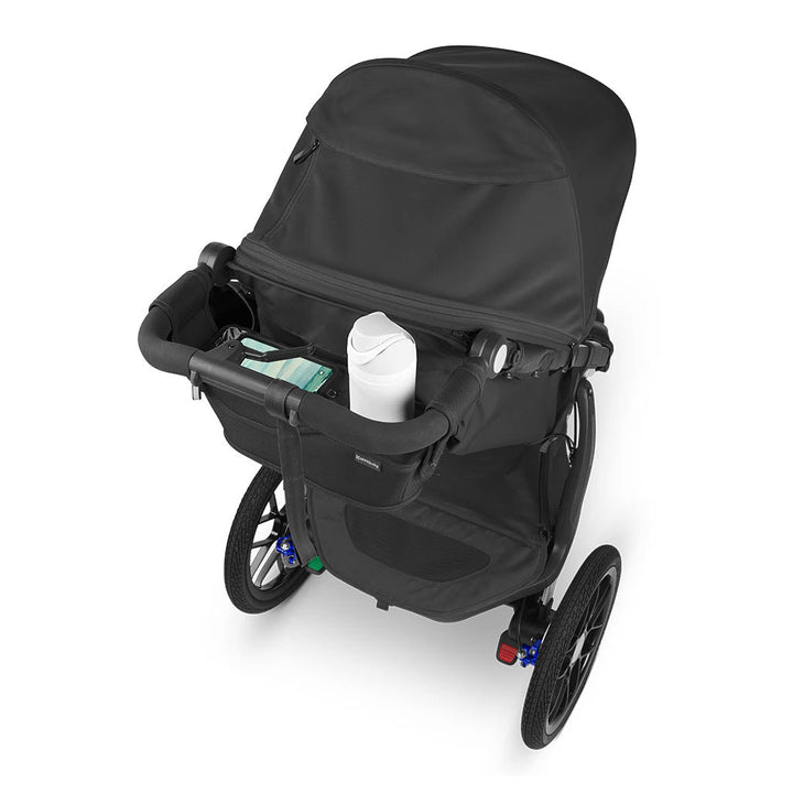 UPPAbaby Ridge Stroller Parent Console with expandable storage for essentials
