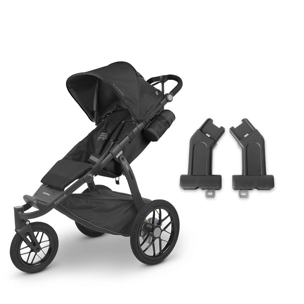 uppababy ridge best jogging stroller accessories car seat adapter in Jake (black)