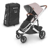UPPAbaby Alice CRUZ V2 Baby Stroller and Travel Bag Bundle light pink