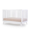 dadada White Soho 3-in-1 Convertible Crib to Toddler Bed Furniture. 