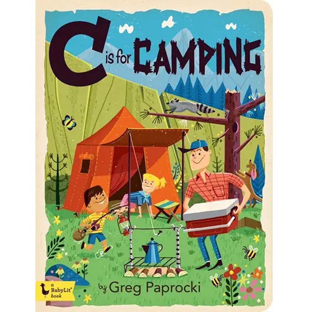 C is for Camping board book