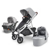 UPPAbaby Stroller, Infant Car Seat, and bassinet set in Stella