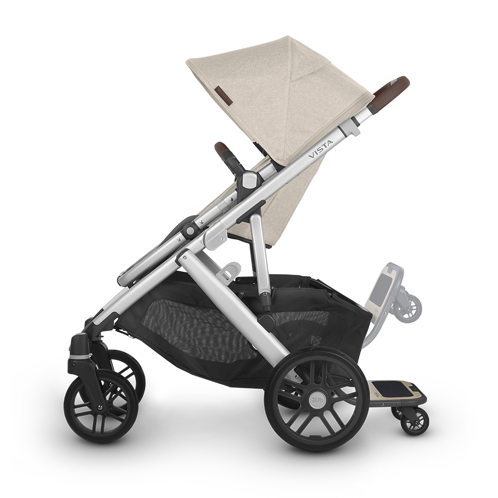 UPPAbaby  VISTA V2 Stroller with Adjustable PiggyBack Sibling Board Accessory Attached