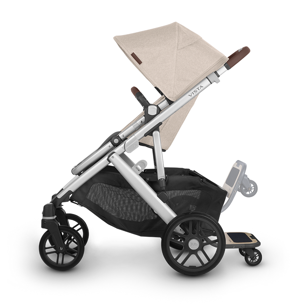 UPPAbaby  VISTA V2 Stroller with Adjustable PiggyBack Sibling Board Accessory Attached