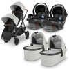 Uppababy Travel System Vista Twin Double Stroller in Anthony