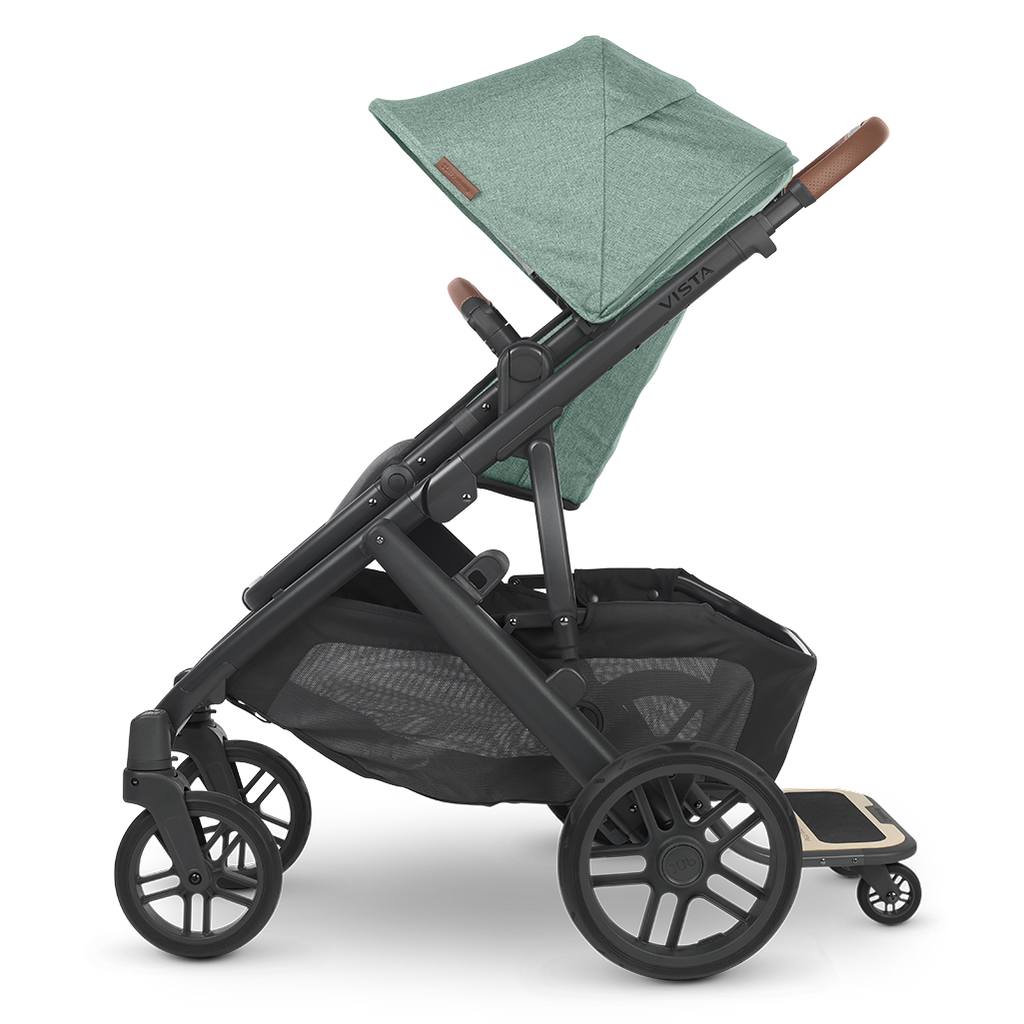 Uppa baby vista v2 travel stroller with piggyback board in Gwen