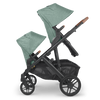 Uppababy VISTA V2 Stroller with Two Rear Facing Rumbleseats in Gwen Green