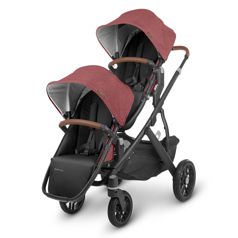 Lucy Red VISTA V2 Stroller with Two Rumbleseats from Uppababy