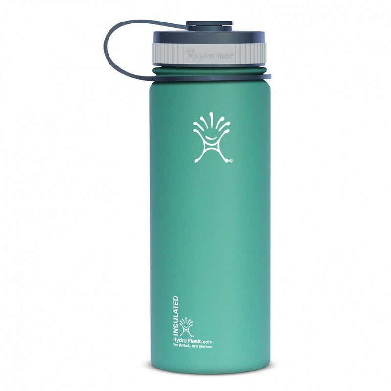 Hydroflask water bottle green zen 18oz 