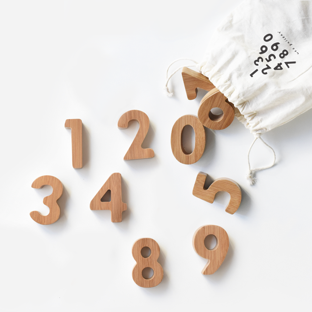 lifestyle_1, Wee Gallery Bamboo Numbers Children's Wooden Educational Toy