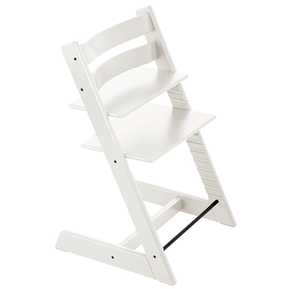 Stokke Beech Wood Adjustable Ergonomic Tripp Trapp Chair white 