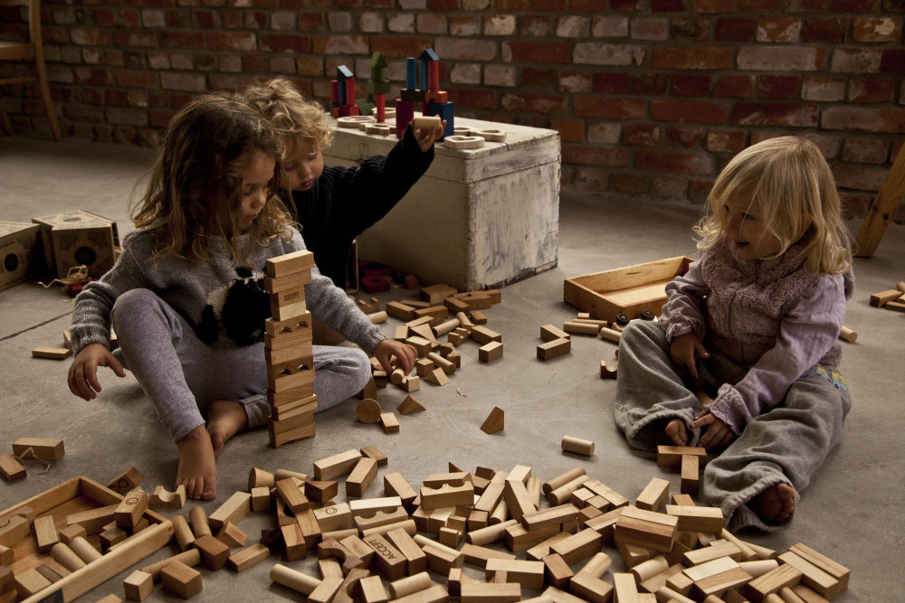 Wooden Story wood blocks montessori toys for 1 year old