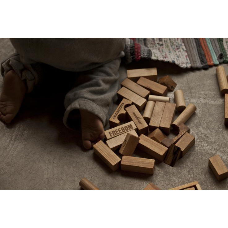 Wooden Story Peace & Love Wooden  Blocks