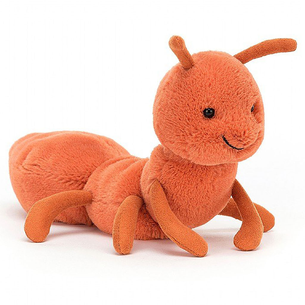 Jellycat Wriggidig Ant Children's Plush Stuffed Animal Toy orange