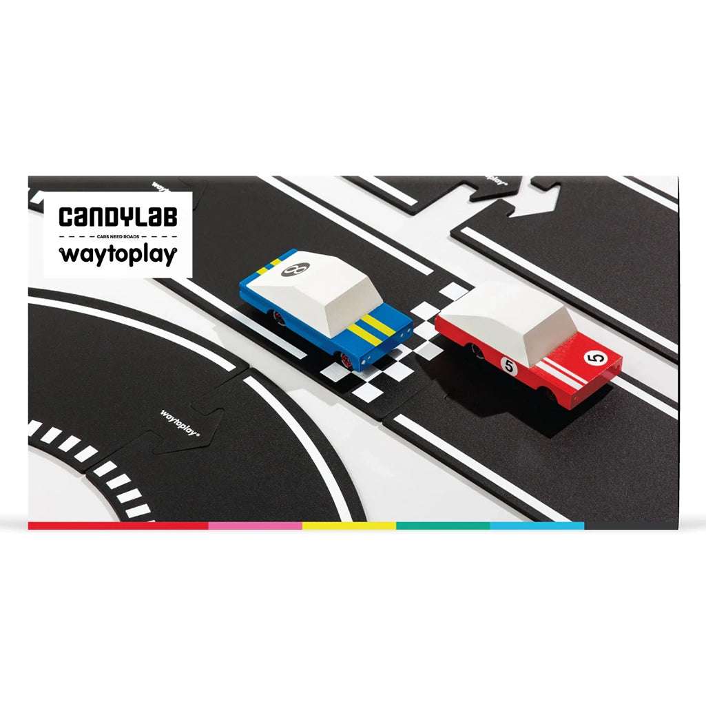 Candylab Speedway Set Children's Toy Race Car Track for imaginative play