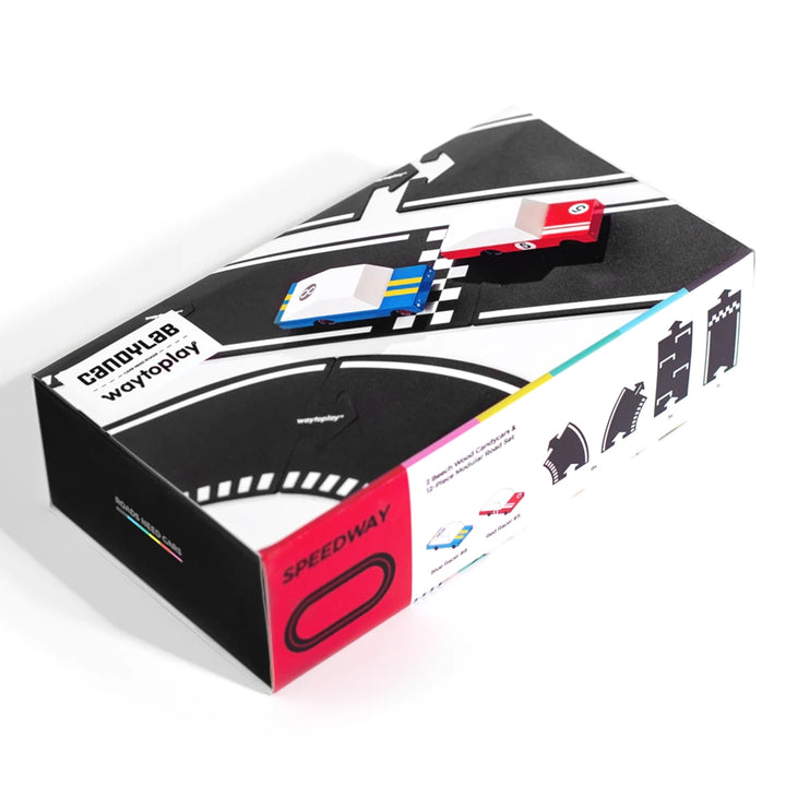Candylab Speedway Set Children's Toy Race Car Track for building 