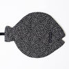 Crinkle fish by Wee Gallery in Black
