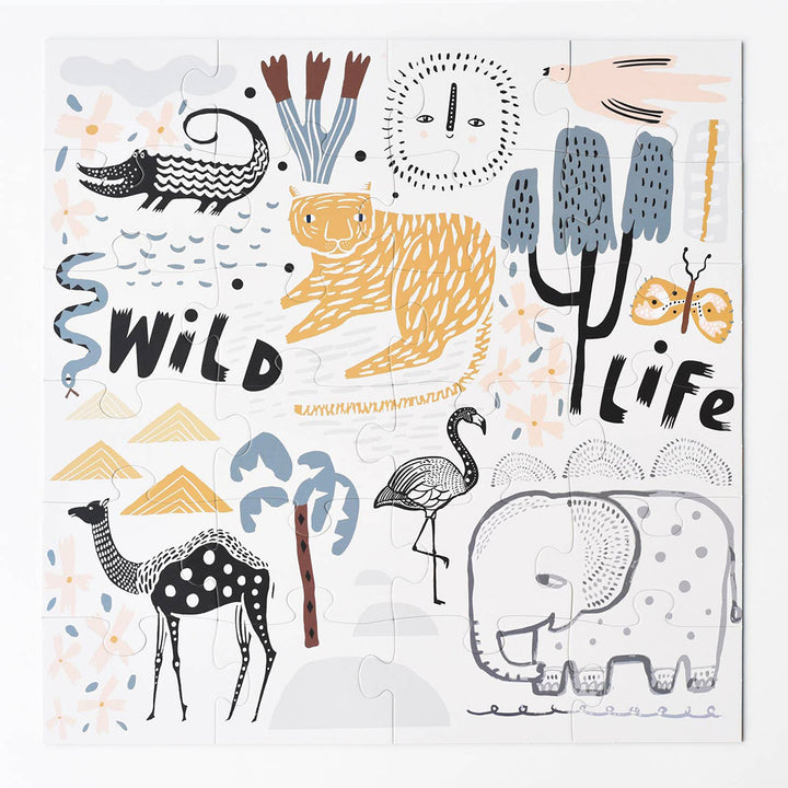 Floor Puzzle with Jungle Animals WeeGallery