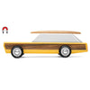 Yellow Candylab Retro Wooden Toy Woodie Car