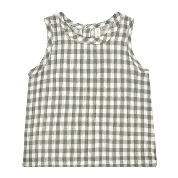 quincy mae baby tank top gingham