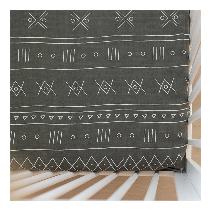 Mebie Baby Alpine Grey Fitted Sheets for Baby Crib  Comfortable Crib Sheets