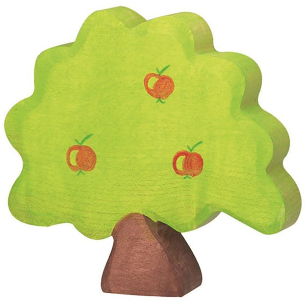 Holztiger Small Apple Tree Wooden Children's Pretend Play Toy Stump Green