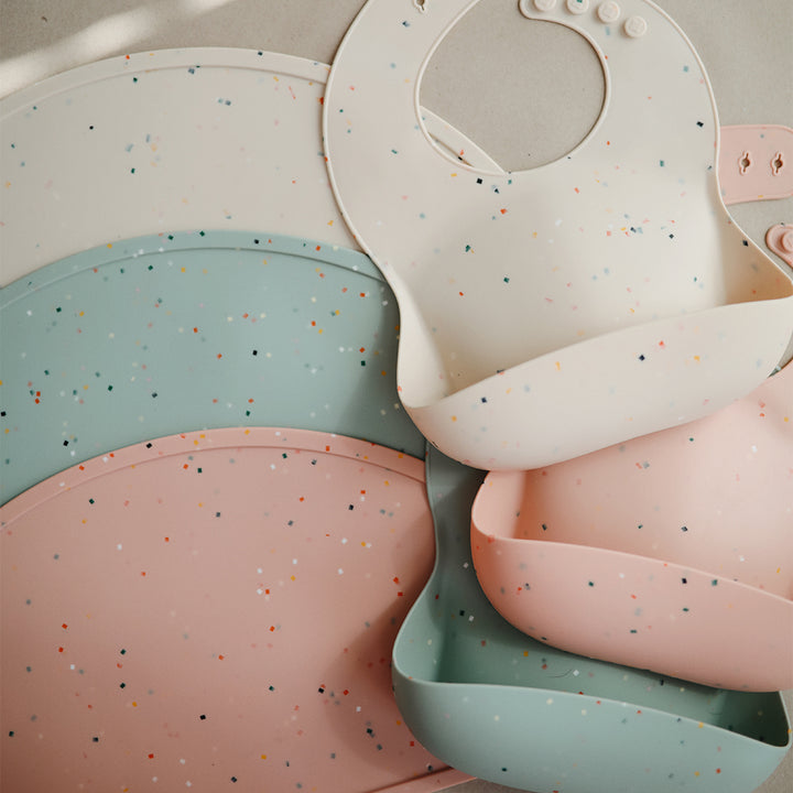 Mushie Silicone Placemat Confetti Collection A variety of confettiinspired designs that are both fun and practical