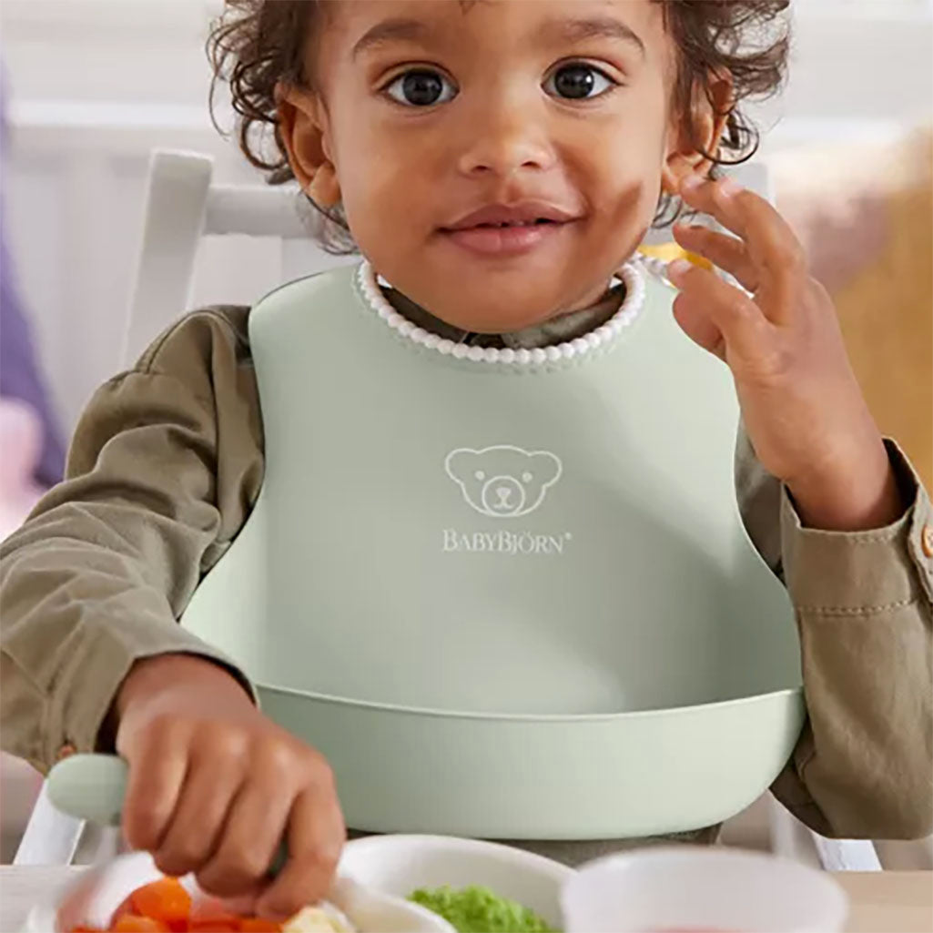 BabyBjorn Small Soft Bibs, Comfortable for Infants and BPA-Free