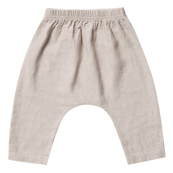 Rylee + Cru Baggy Harem Pants Infant Baby Clothing Bottoms flax brown beige light neutral