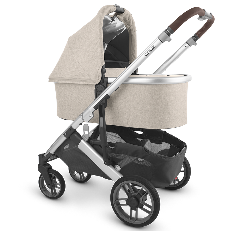 Uppababy Cruz Stroller and baby Bassinet Accessory in Declan off-white