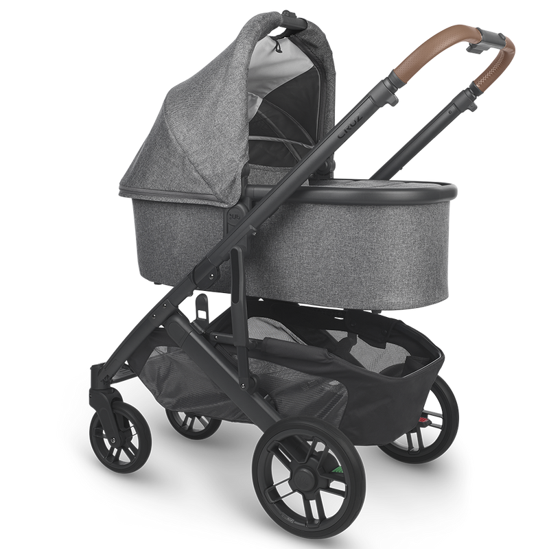 Uppababy Cruz Stroller with Bassinet for newborns in gray