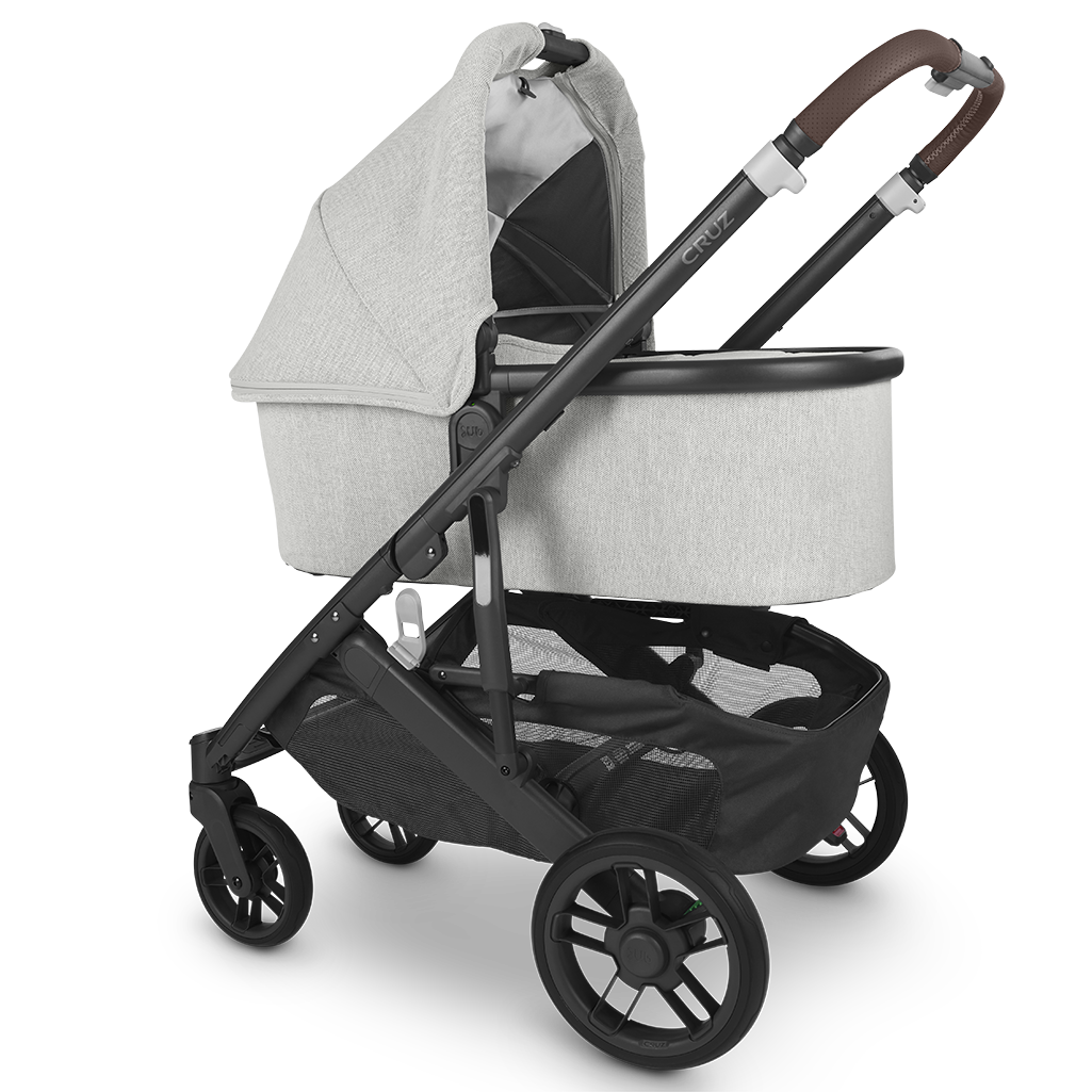 Uppababy Cruz Stroller with Bassinet for babies in White