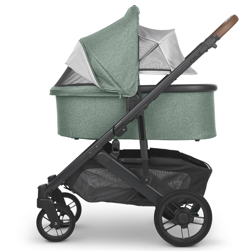 Uppababy Cruz Stroller with Bassinet Accessory in Gwen