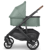 Side View of Uppababy Vista Stroller V2 with Bassinet Accessory in Gwen