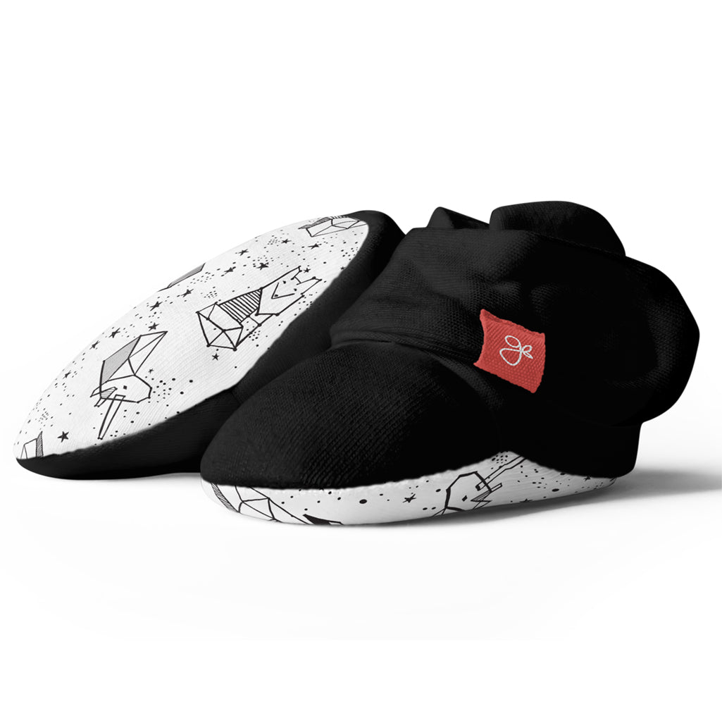 GoumiKids booties for babys in Animal Constellations