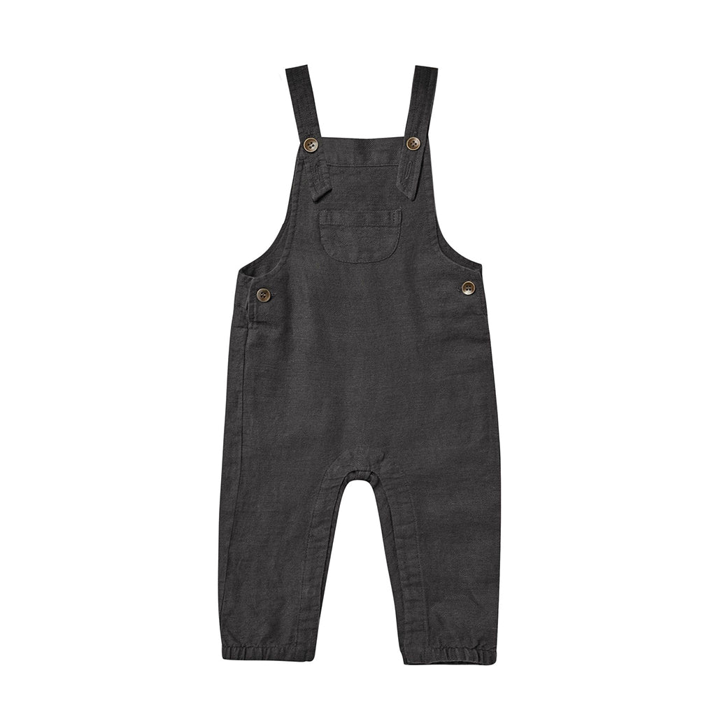 Rylee and Cru Baby Clothes Black Overalls