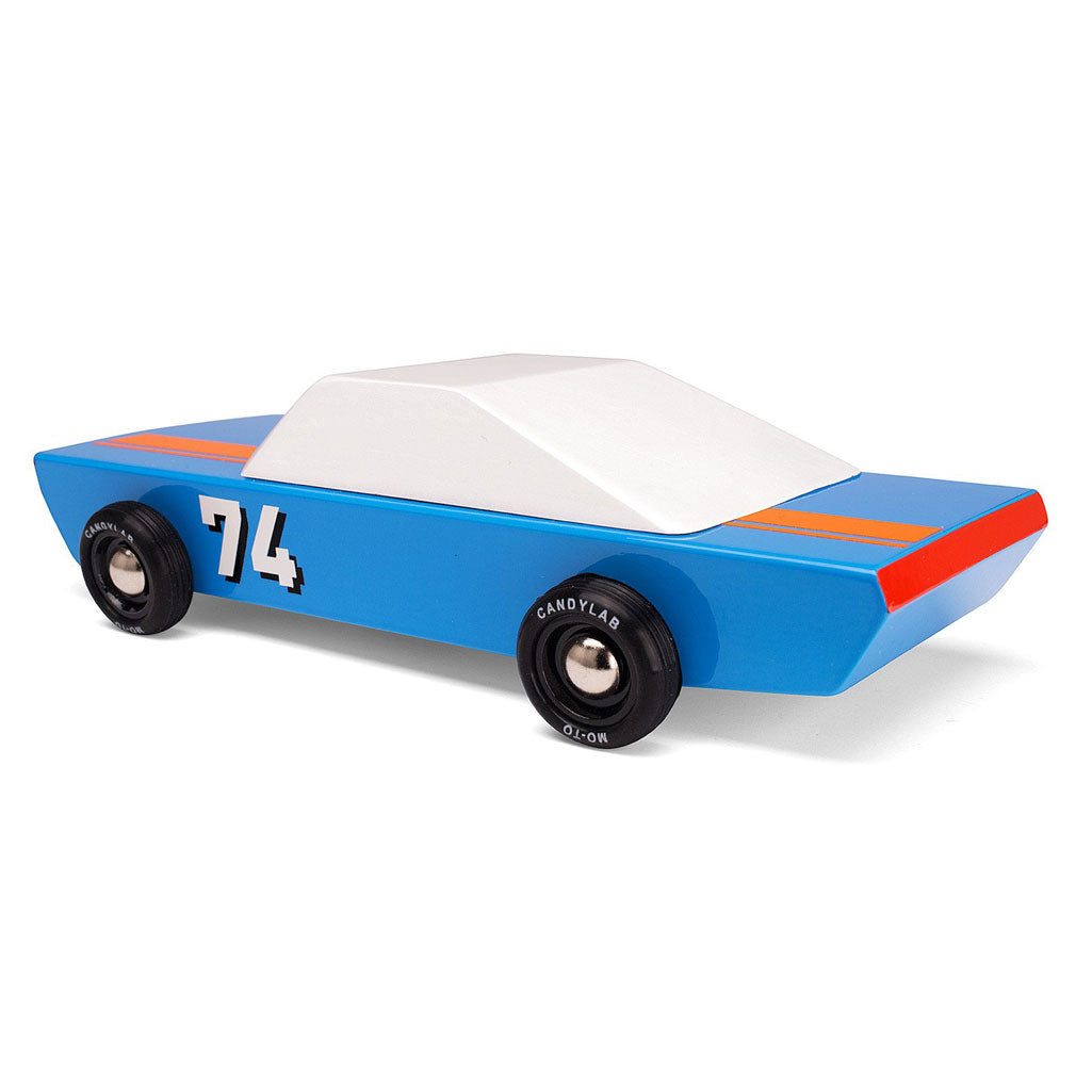 Candylab Blu 74 Car Kid's Wooden Toy, Stylish and Durable Design