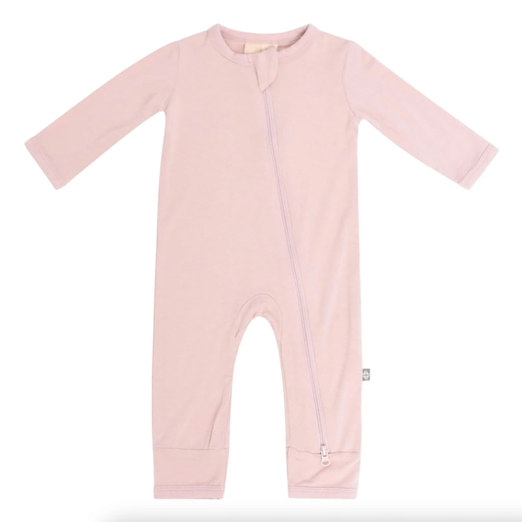 kyte bamboo baby clothing romper in blush